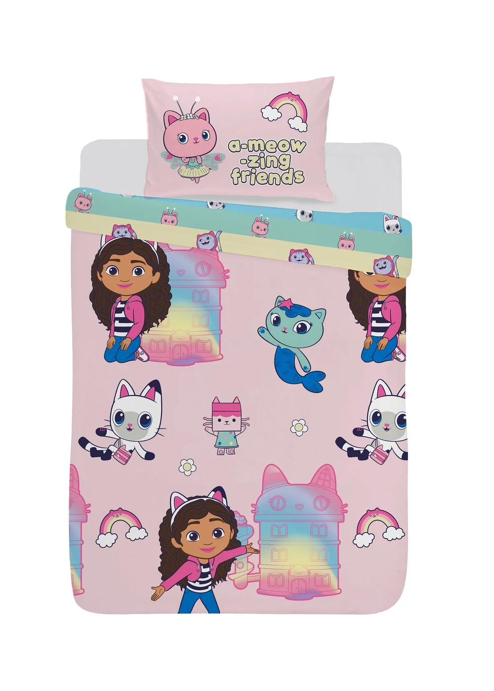 Gabby's Dollhouse Rainbow duvet set - Junior Image 3