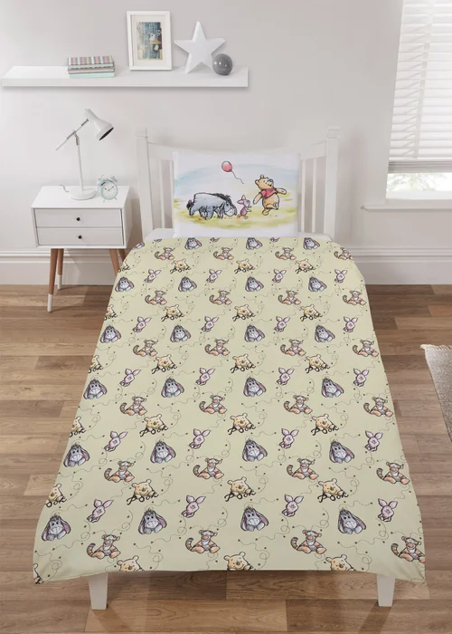 Disney's Winnie The Pooh White Duvet Set - Single Image 2