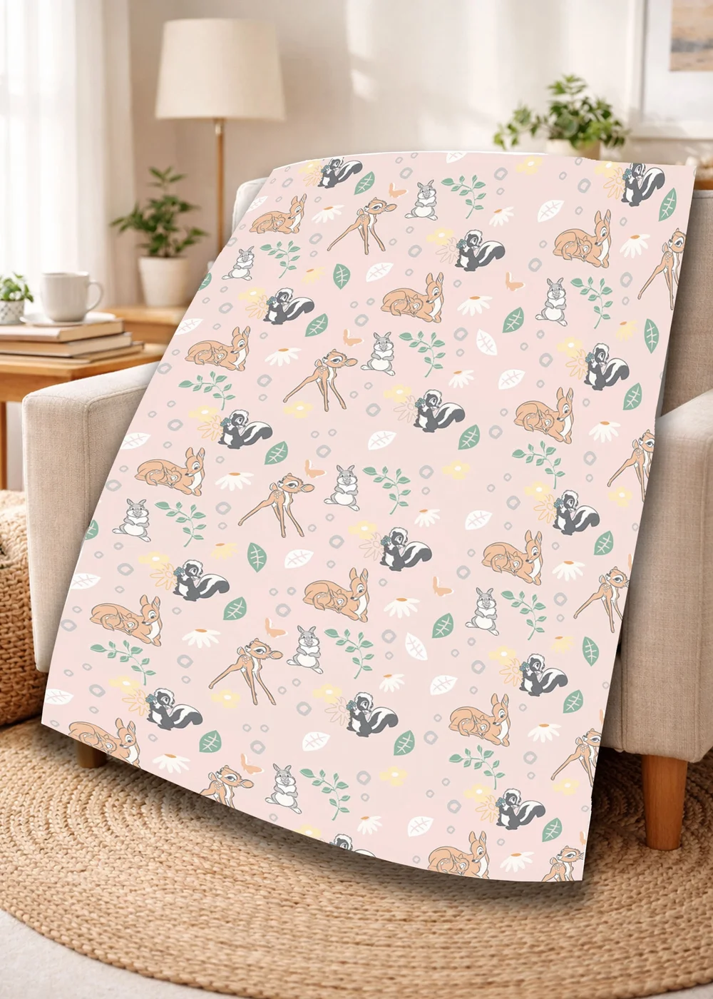 Disney's Bambi Floral Blanket - One Size Image 2