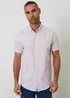 Threadbare Pink Oxford Cotton Short Sleeve Shirt - XL Image 1