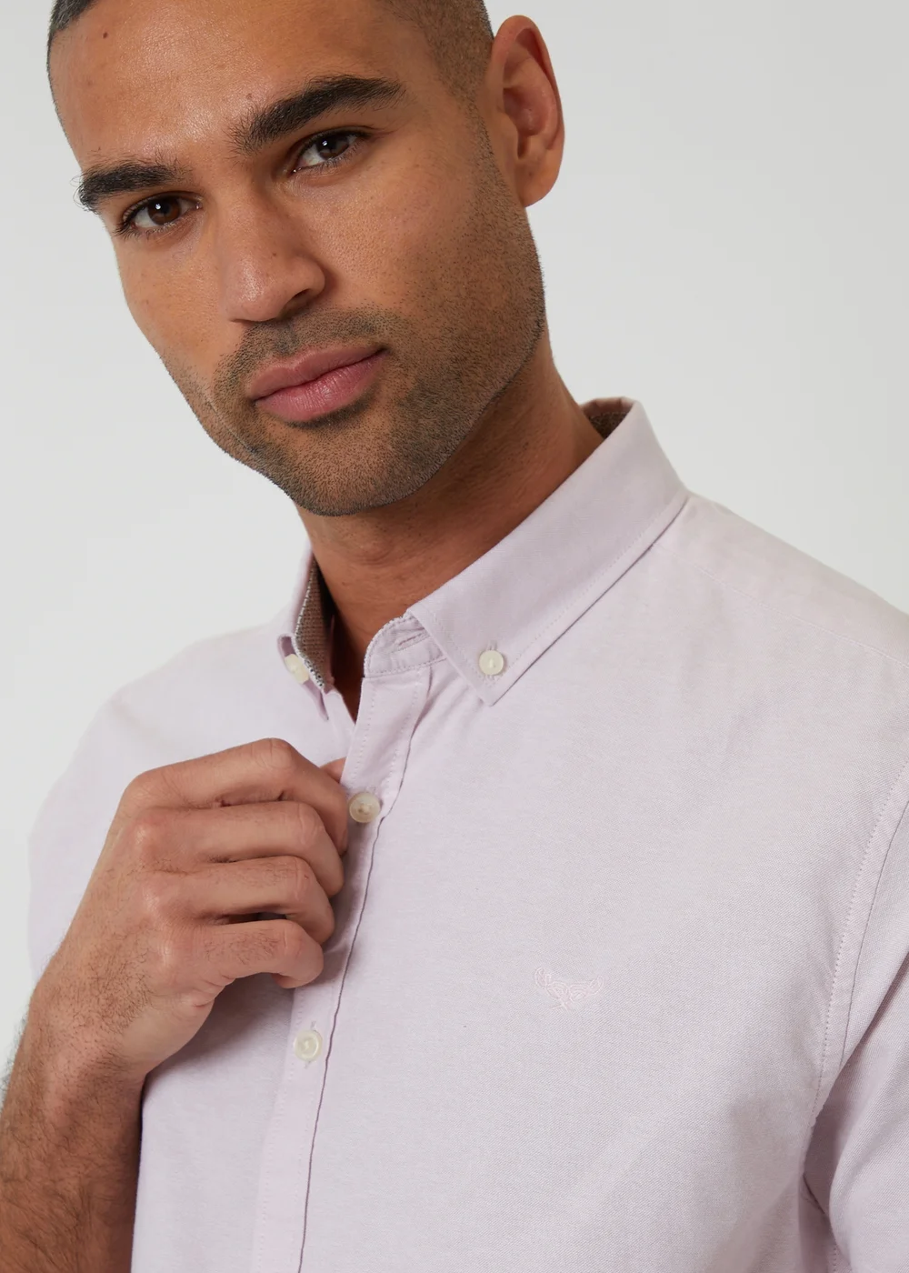 Threadbare Pink Oxford Cotton Short Sleeve Shirt - XL Image 4