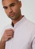 Threadbare Pink Oxford Cotton Short Sleeve Shirt - XL Image 4