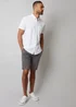 Threadbare White Cotton Pique Short Sleeve Shirt - M Image 3