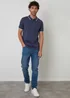 Threadbare Blue Jetted Pocket Cotton Polo Shirt - L Image 3