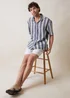 Threadbare Blue Crochet Relaxed Fit Short Sleeve Shirt - L Image 2