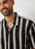 Threadbare Natural Crochet Relaxed Fit Short Sleeve Shirt - S Image 4
