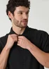 Threadbare Black Boxy Fit Linen Blend Short Sleeve Shirt - L Image 4