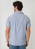 Threadbare Blue Linen Cotton Blend Short Sleeve Shirt - XL Image 2