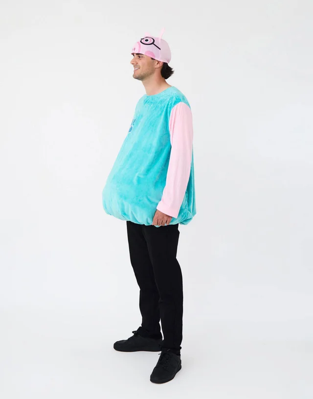 Vanilla Underground Peppa Pig Adults Blue Daddy Pig Costume