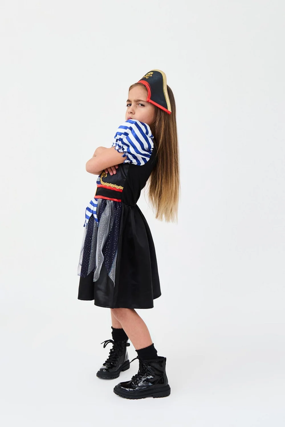 Vanilla Underground Kids Multicoloured Fearsome Pirate Girls Costume (3 - 10 Years) - 8-10 Yrs Image 2