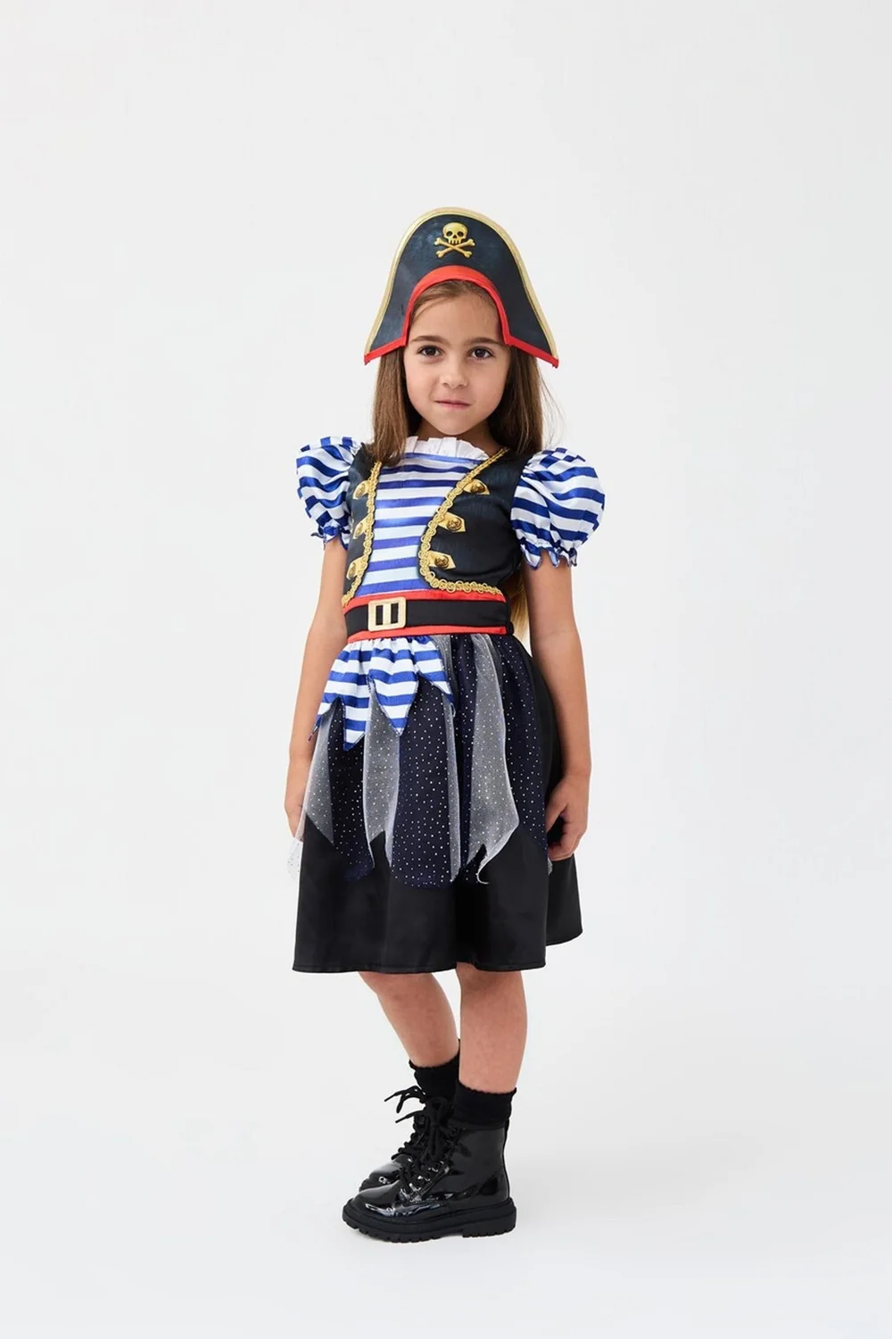 Vanilla Underground Kids Multicoloured Fearsome Pirate Girls Costume (3 - 10 Years) - 8-10 Yrs Image 1