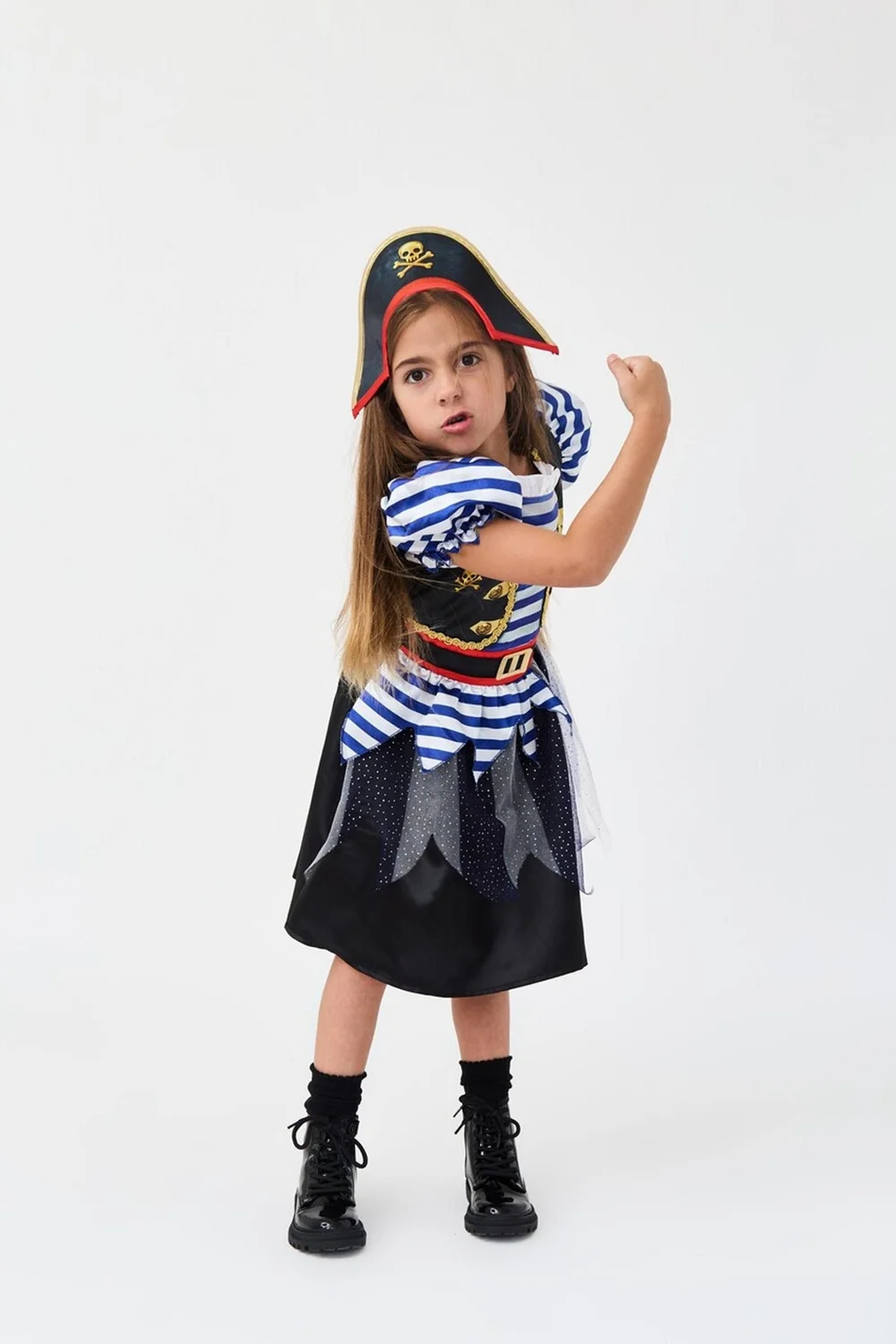 Vanilla Underground Kids Multicoloured Fearsome Pirate Girls Costume (3 - 10 Years) - 8-10 Yrs Image 5
