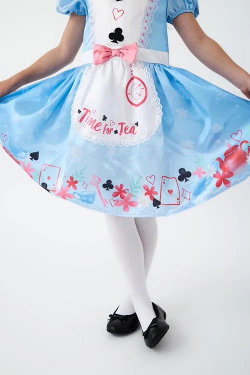 Vanilla Underground Kids Blue Wonderful Alice Costume (3-10 Years) - 4-6 Yrs Image 5