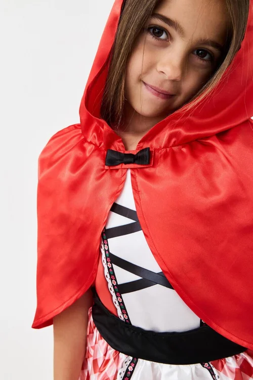Vanilla Underground Little Red Riding Hood Kids Costume (3 - 10 Years) - 6-8 Yrs Image 4