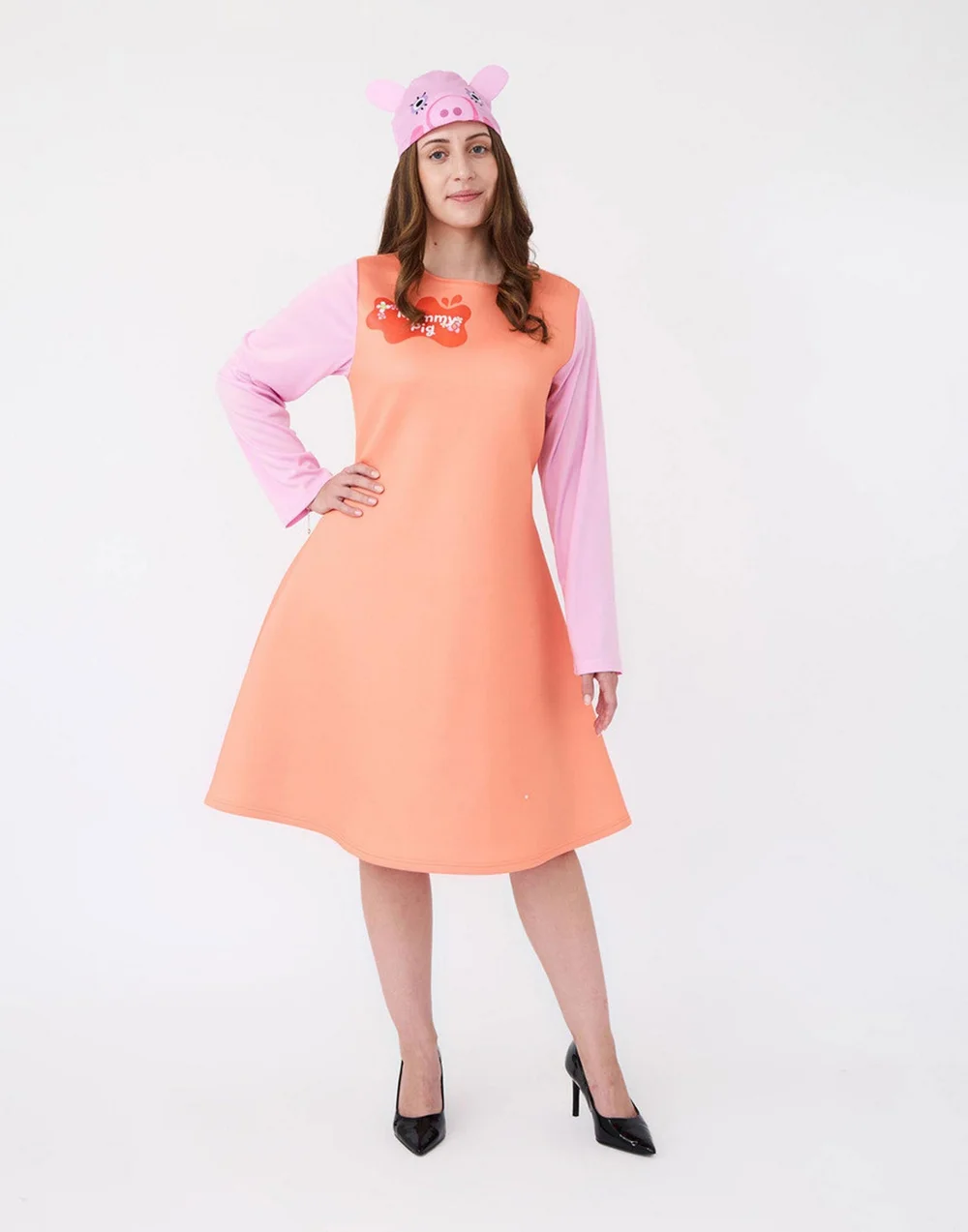 Vanilla Underground Peppa Pig Adults Orange Mummy Pig Costume - L/XL Image 2