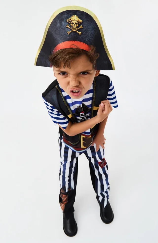 Vanilla Underground Kids Multicoloured Fearsome Pirate Boys Costume (3 - 10 Years)