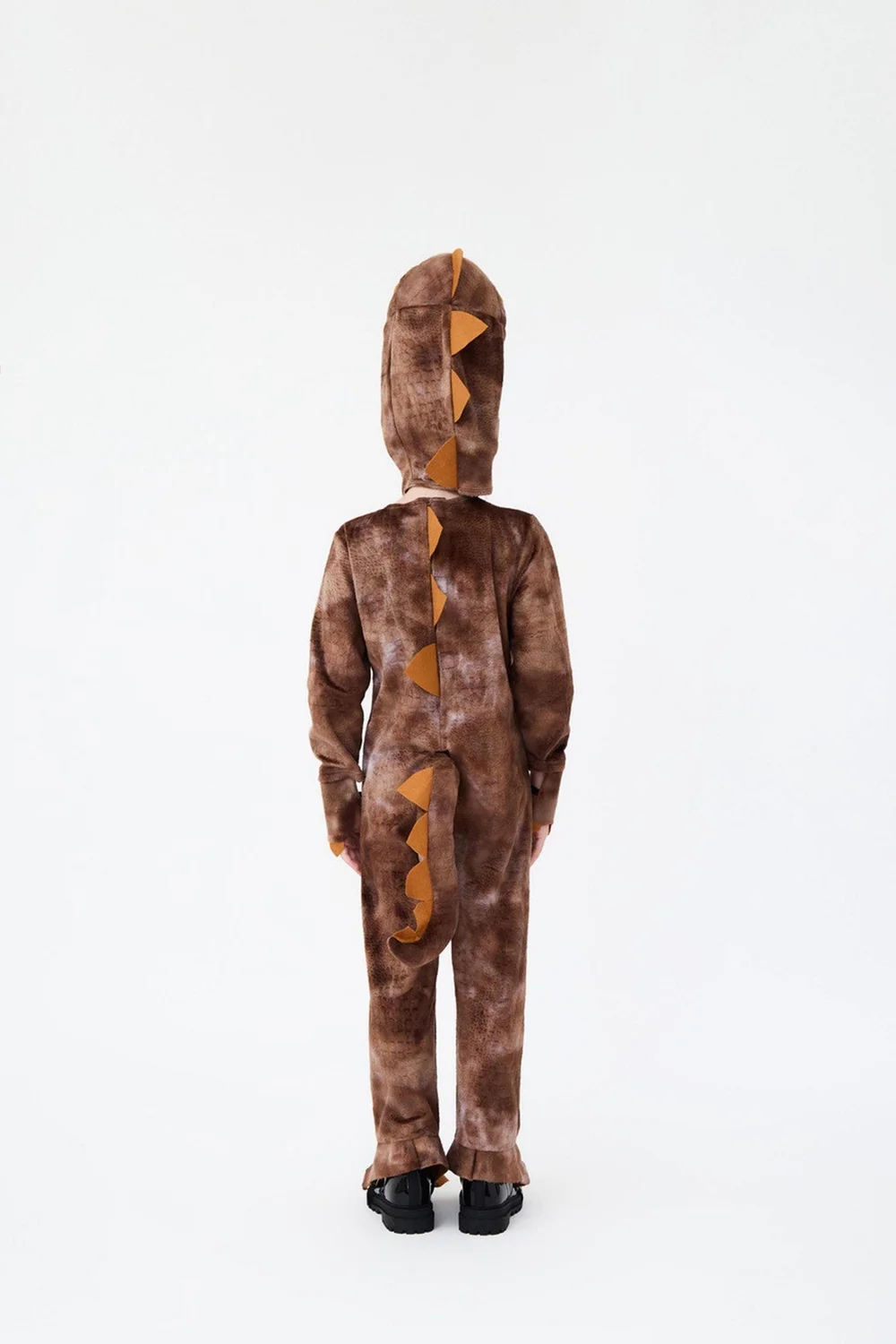 Vanilla Underground Kids Brown T-Rex Dinosaur Costume (3 -10 Years) - 4-6 Yrs Image 3