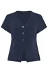 Yours Limited Curve Navy Blue Short Sleeve Knitted Top - 20 Image 5