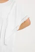 Yours Curve White Embroidered Blouse - 30-32 Image 4