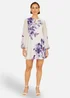Yumi Purple Floral Placement Tunic - 8 Image 1