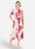 Yumi Pink Scattered Floral Shirt Dress - 10 Image 1