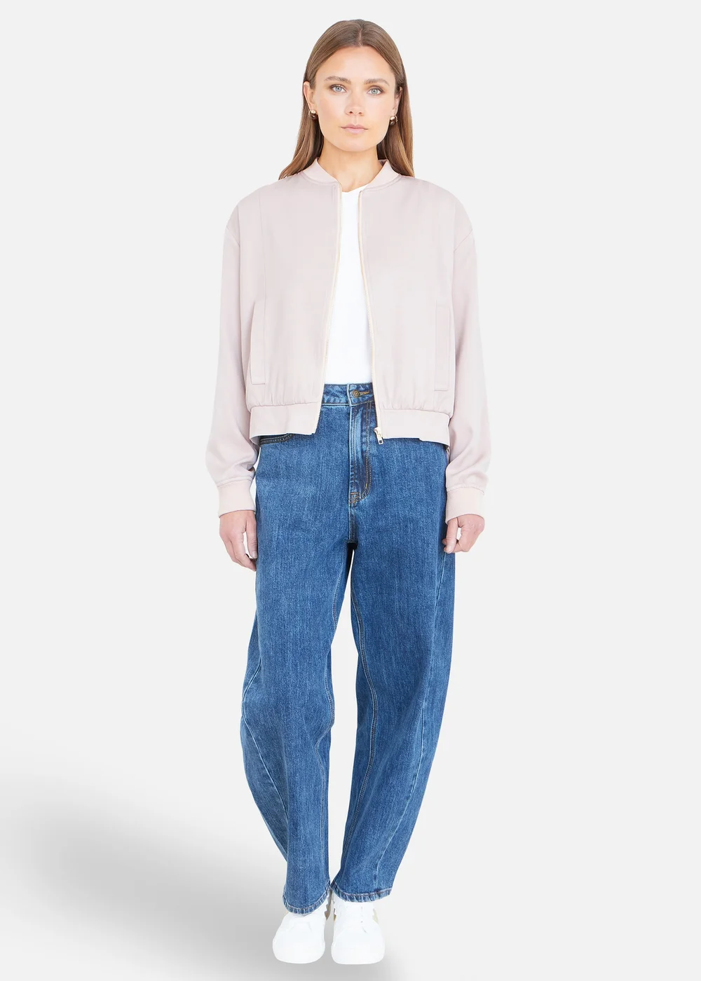 Yumi Stone Relaxed Lightweight Bomber Jacket - 14 Image 2