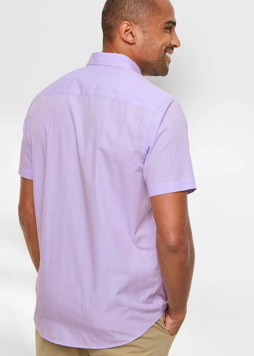 Cotton Traders Soft Iris Short Sleeve Classic Poplin Shirt - 2XL Image 3