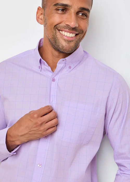 Cotton Traders Soft Iris Long Sleeve Classic Poplin Shirt - 2XL Image 3