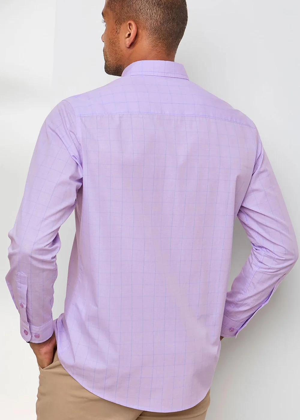 Cotton Traders Soft Iris Long Sleeve Classic Poplin Shirt - 2XL Image 2
