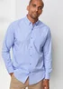 Cotton Traders China Blue Long Sleeve Classic Poplin Shirt - 2XL Image 1