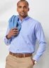 Cotton Traders China Blue Long Sleeve Classic Poplin Shirt - 2XL Image 4