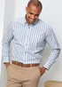 Cotton Traders Aqua Haze Long Sleeve Classic Poplin Shirt - M Image 4
