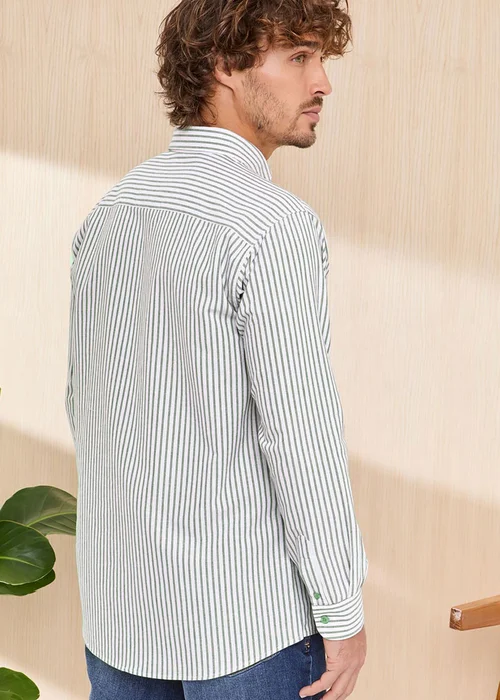 Cotton Traders Basil Signature Long Sleeve Oxford Shirt - 4XL Image 2