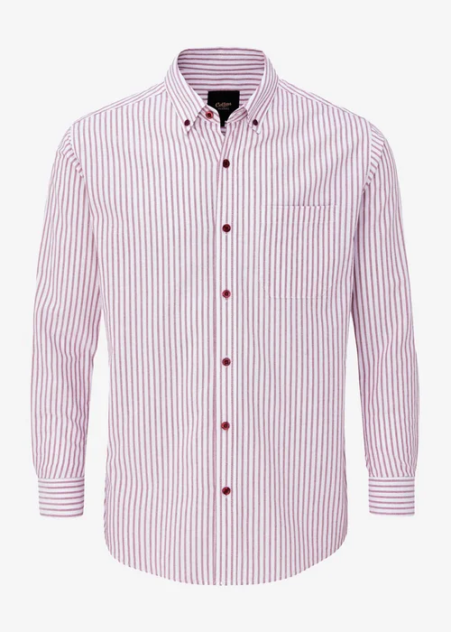 Cotton Traders Deep Rust Signature Long Sleeve Oxford Shirt - 5XL Image 4