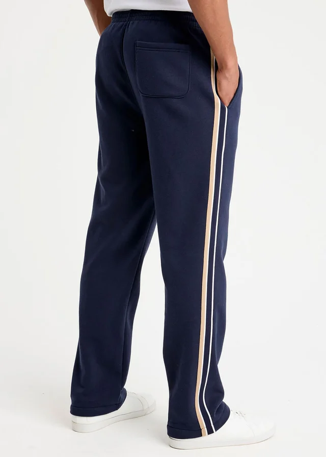 Cotton Traders Navy Side Detail Jog Pants