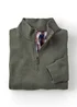 Cotton Traders Green Dusk Half Zip Brushed Rib Top - 3XL Image 4