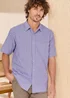 Cotton Traders Soft Iris Signature Short Sleeve Soft Touch Print Shirt - 3XL Image 1