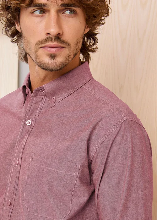 Cotton Traders Copper Russet Signature Long Sleeve Oxford Shirt - 3XL Image 3