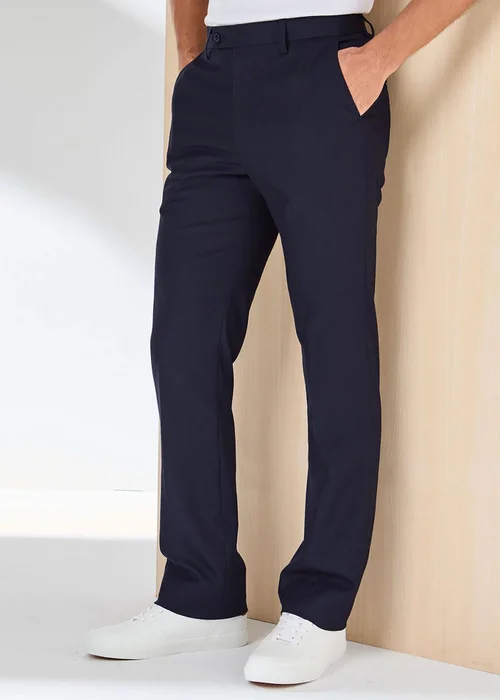 Cotton Traders Midnight Signature Smart Twill Stretch Trousers - 44/L27 Image 1