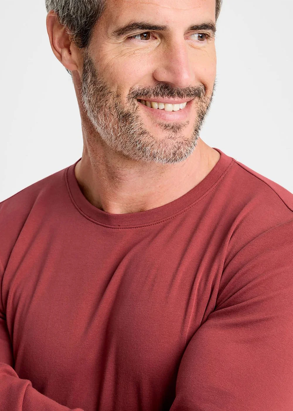 Cotton Traders Coral Sienna Long Sleeve Crew Neck Base Layer Top - 3XL Image 3