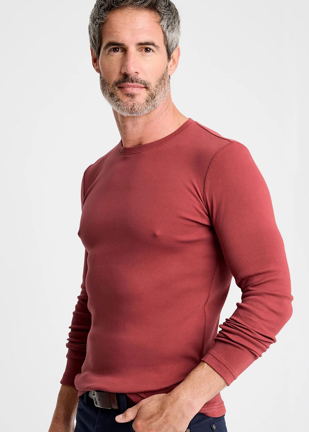 Cotton Traders Coral Sienna Long Sleeve Crew Neck Base Layer Top - 3XL Image 4