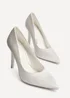 Linzi Solemate Bridal Ivory Satin Court Heels - Size 7 Image 4