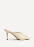 Linzi Marseille Ivory Peep Toe Mule Heels - Size 7 Image 2