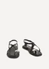 Linzi Salma Black & Gold Flat Sandals - Size 7 Image 3