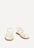 Linzi Salma Cream & Gold Flat Sandals - 8 Image 3
