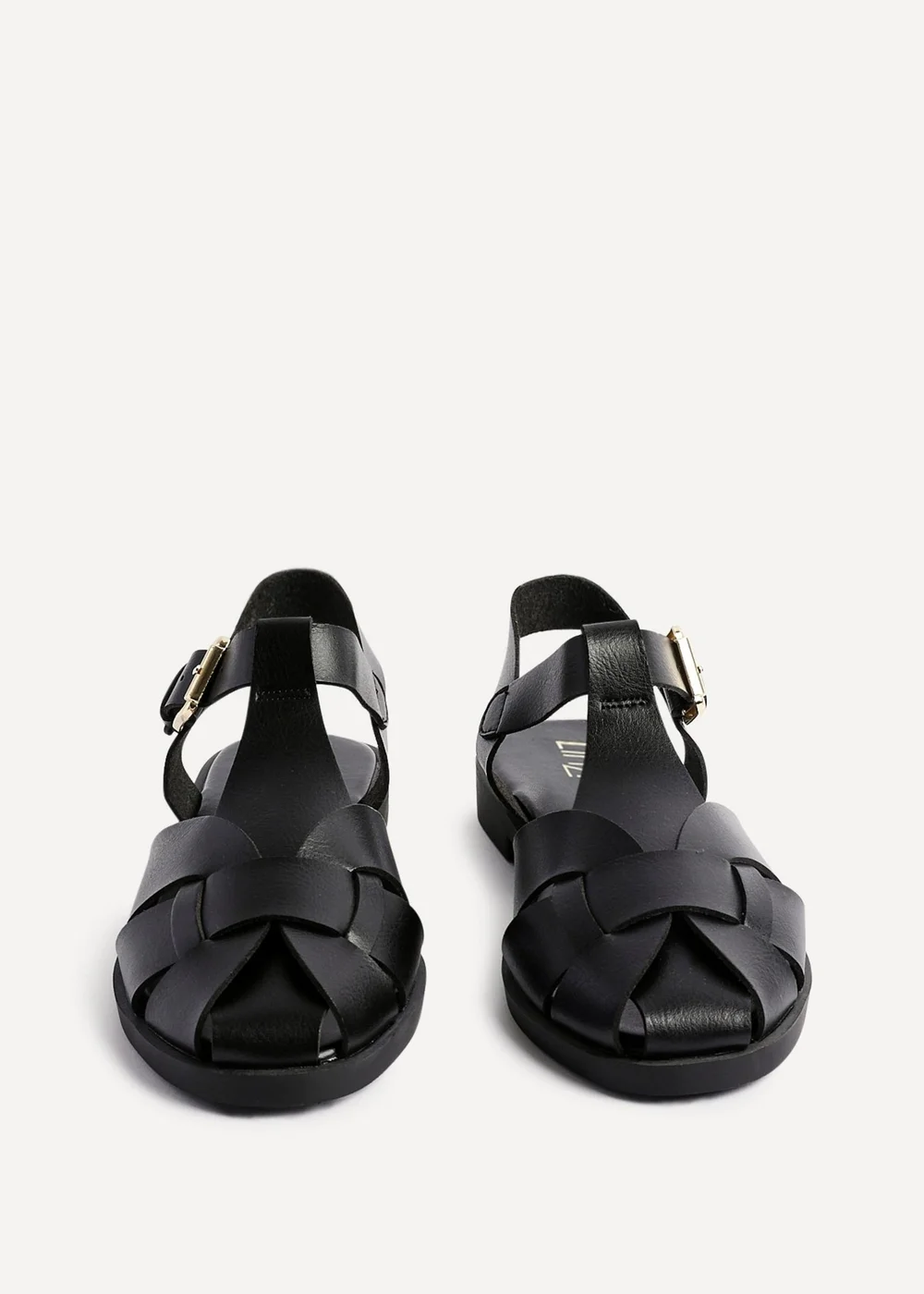 Linzi Rhoda Black Flat Fisherman Sandals - Size 6 Image 3