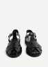 Linzi Rhoda Black Flat Fisherman Sandals - Size 6 Image 3