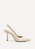 Linzi Dash Nude Faux Leather Court Heels - 4 Image 2