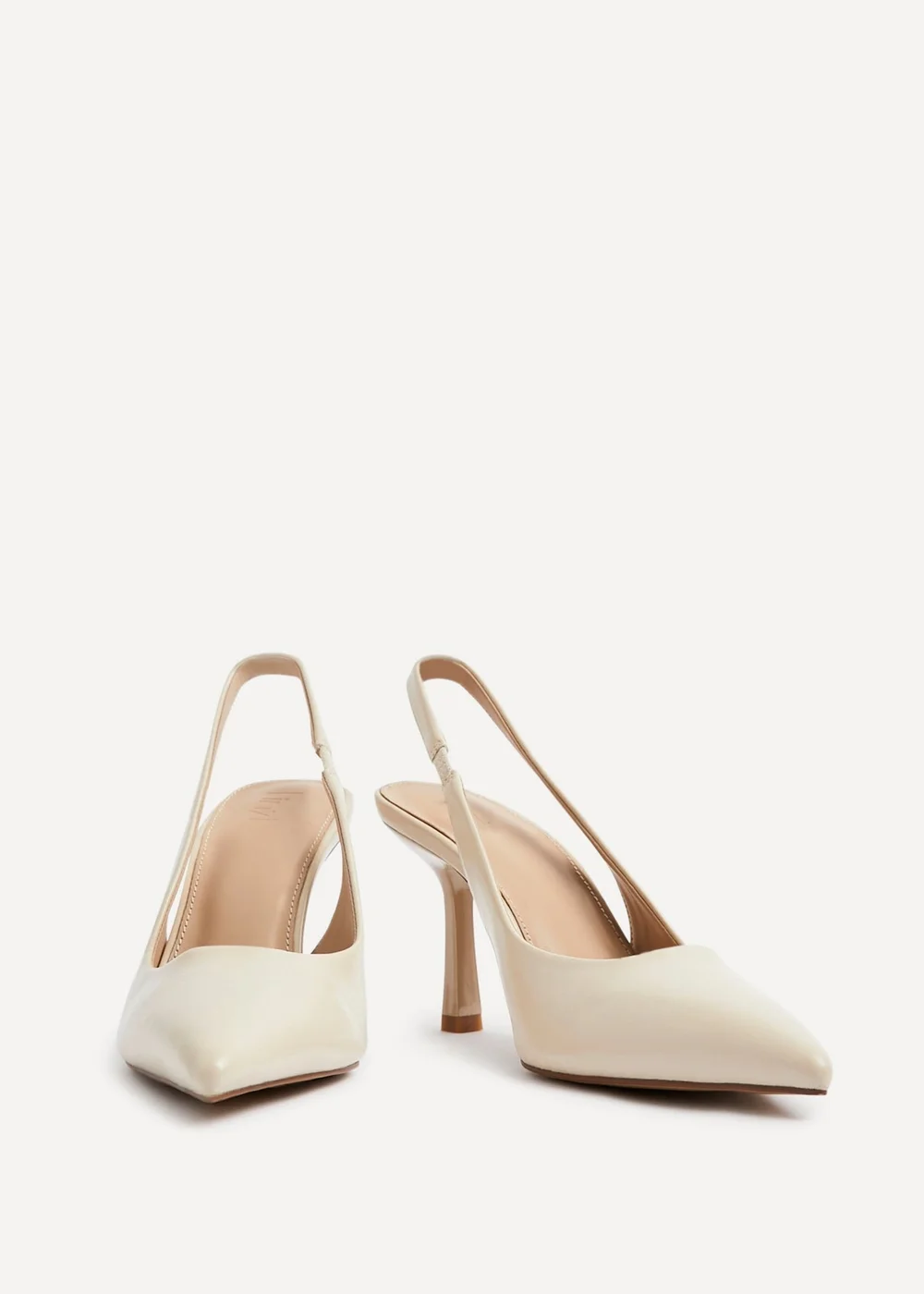 Linzi Dash Nude Faux Leather Court Heels - 4 Image 3