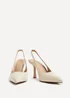 Linzi Dash Nude Faux Leather Court Heels - 4 Image 3